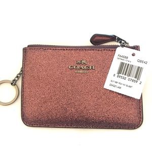 NWT Coach Key Pouch with gusset